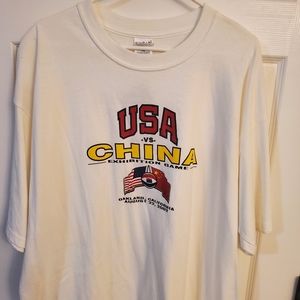 USA basketball vs China vintage shirt sz xxl